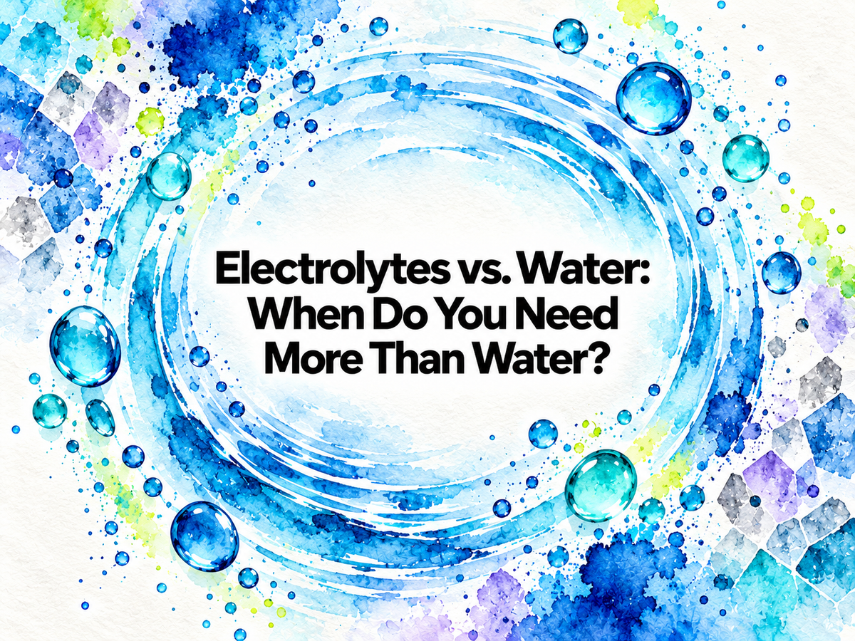 Electrolytes vs. Water: When Do You Need More Than Water?